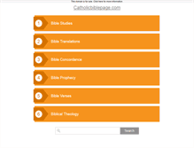 Tablet Screenshot of catholicbiblepage.com